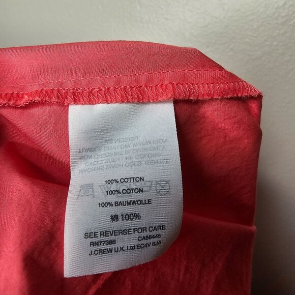 J Crew 10 Wildflower Top Pink One Shoulder Big Bow Tank Coquette Preppy Feminine - Picture 7 of 7